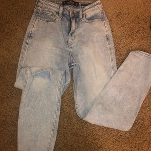 hollister ultrahigh-rise mom jeans vintage stretch
